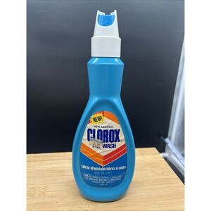 Vintage 1980 CLOROX Pre-Wash Stain Remover  Discontinued 16oz 1987 3/4 FULL Prop